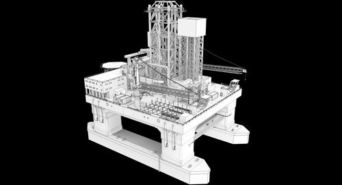 石油钻机3d模型