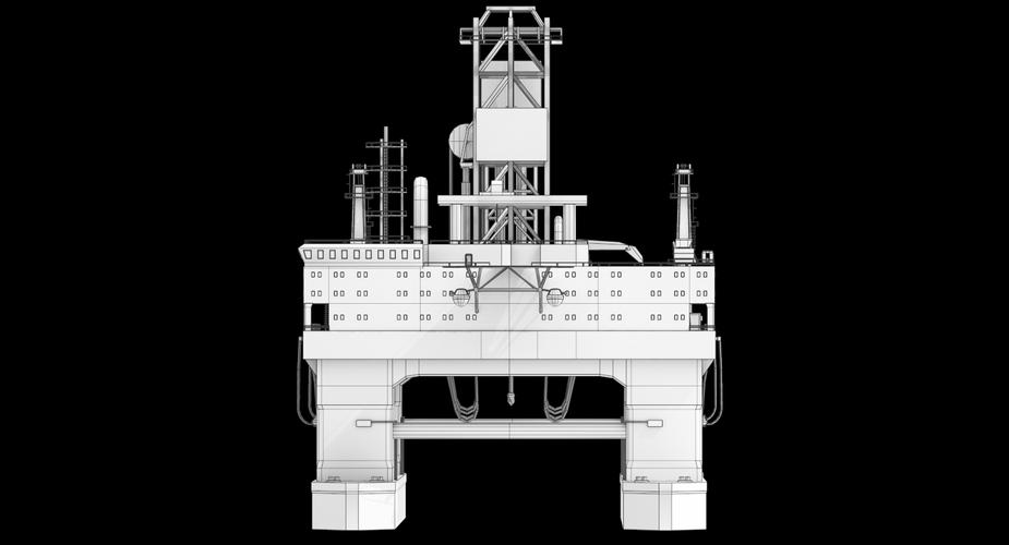 石油钻机3d模型