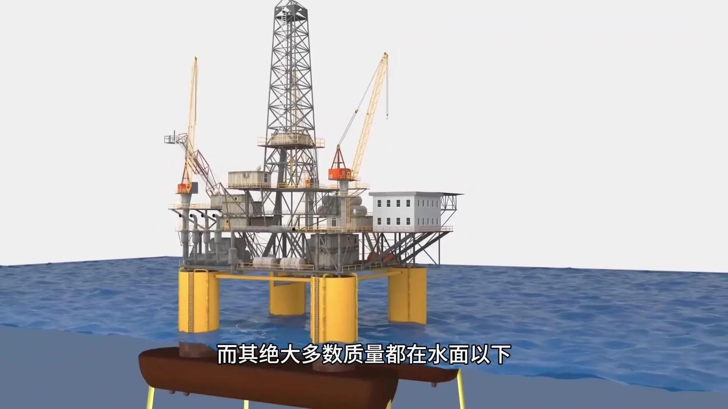 海上石油钻井平台工作原理#科技 #知识分.海上石油钻机或